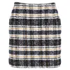Maje Plaid Mini Skirt In Multicolor Acrylic