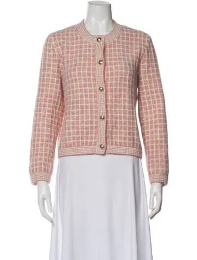 Pre-owned Maje Plaid Print Jacket