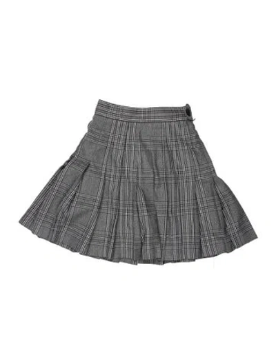 Pre-owned Maje Plaid Print Mini Shorts In Multi