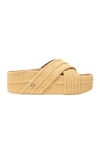 Maje Platform Sandals In Neutral