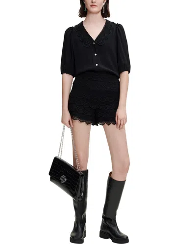 Maje Playsuit In Black