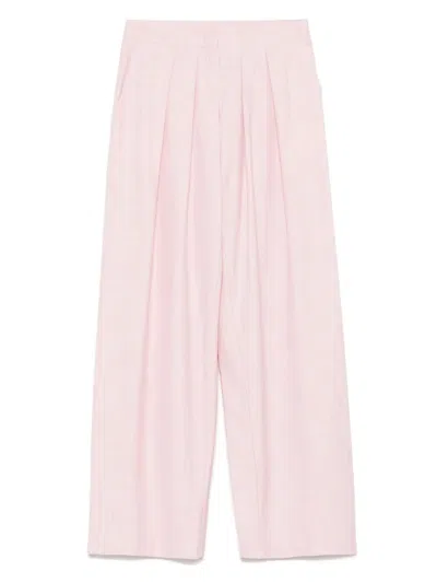 MAJE PLEAT-DETAIL TROUSERS