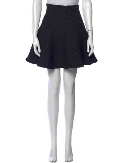Pre-owned Maje Pleated Accents Mini Skirt In Black