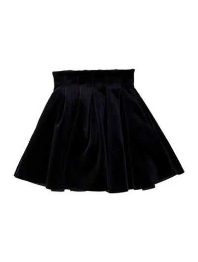 Pre-owned Maje Pleated Accents Mini Skirt In Blue