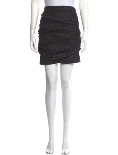 Pre-owned Maje Pleated Accents Mini Skirt In Multi