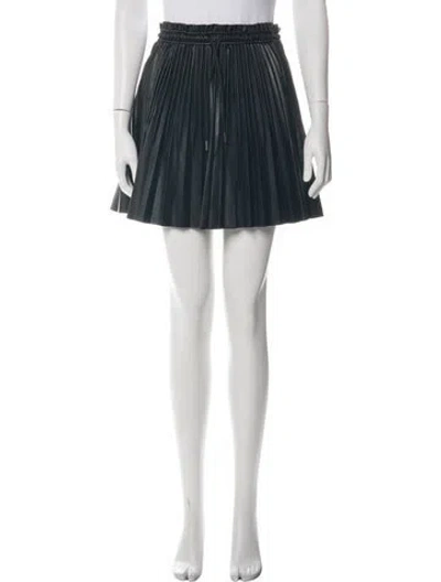 Pre-owned Maje Pleated Accents Mini Skirt In White