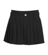 Maje Short Pleated Skirt In Black