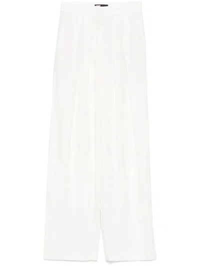 Maje Pleated Palazzo Trousers In Neutrals