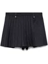Maje Pleated Skorts In Black