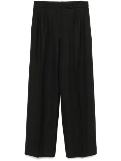 Maje Pleated Tailored Trousers In Black