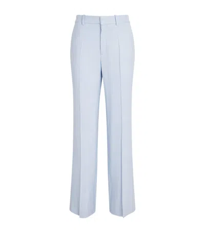 Maje Pleated Tailored Trousers In Blue