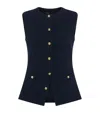 Maje Pocket-detail Waistcoat In Black