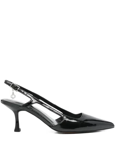 Maje Pointed-toe Slingback Pumps In Black