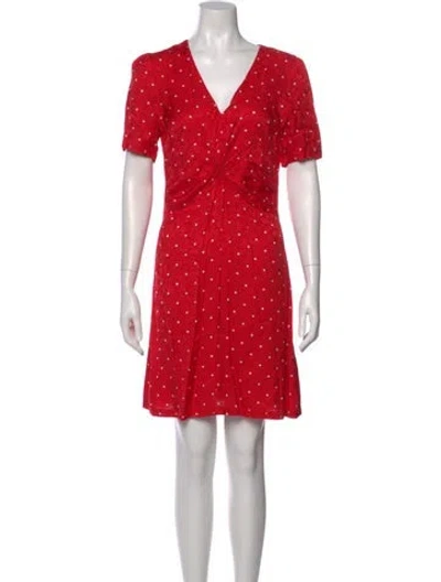 Pre-owned Maje Polka Dot Print Mini Dress In Multi