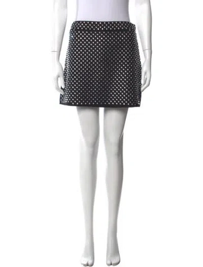 Pre-owned Maje Polka Dot Print Mini Shorts W/ Tags In Neutrals