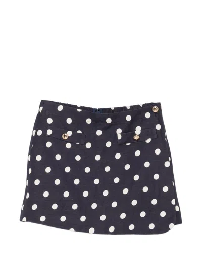 Maje Polka-dot Skorts In Blue