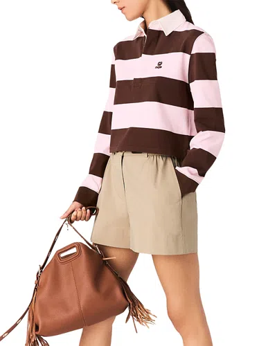 Maje Polo Sweatshirt In Multi