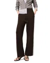 Maje Polympic Straight Striped Trousers In Brown