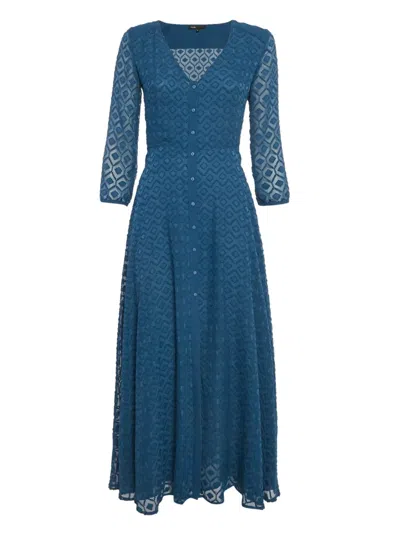 Pre-owned Maje  Button-down Patterned Dress