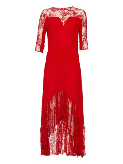Pre-owned Maje  Ritema Lace High-low Dress
