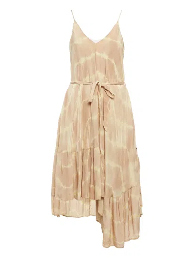 Pre-owned Maje  Tie-dye Ruffle Midi Dress