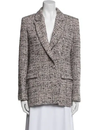 Pre-owned Maje Printed Blazer In White