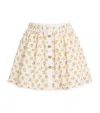 Maje Printed Button-front Mini Skirt In Yellow