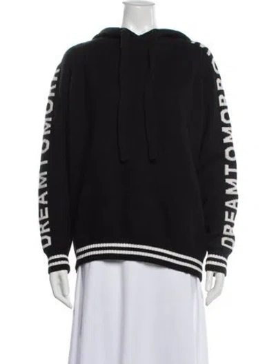 Pre-owned Maje Printed Crew Neck Sweater In Blue