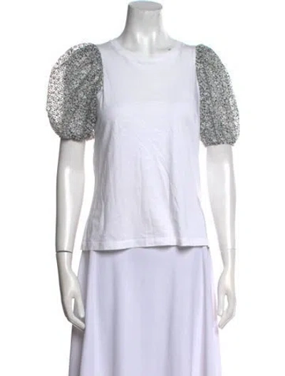 Pre-owned Maje Printed Crew Neck T-shirt In Multi