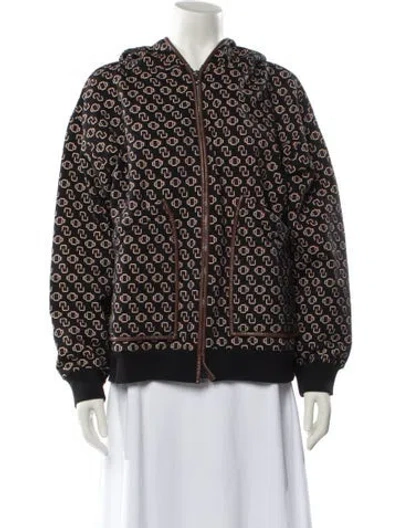 Pre-owned Maje Printed Evening Jacket In Black