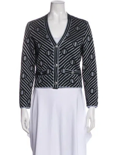 Pre-owned Maje Printed Evening Jacket In Black