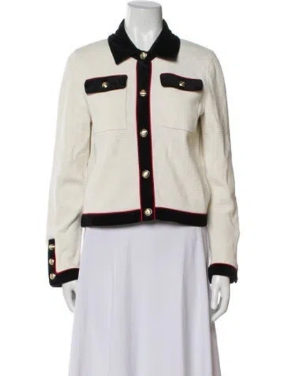 Pre-owned Maje Printed Evening Jacket In Neutral