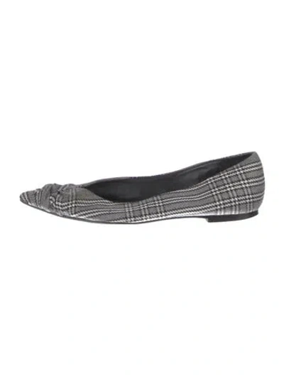 Pre-owned Maje Printed Flats In Gray