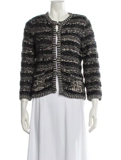 Pre-owned Maje Printed Jacket In Blue