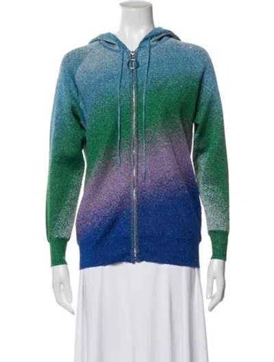 Pre-owned Maje Printed Jacket In Blue