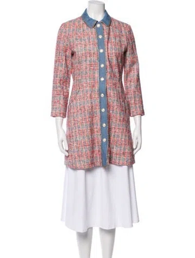 Pre-owned Maje Printed Jacket In Pink