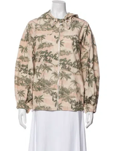 Pre-owned Maje Printed Jacket W/ Tags In Neutral