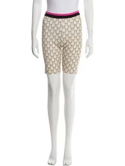 Pre-owned Maje Printed Knee-length Shorts In Yellow