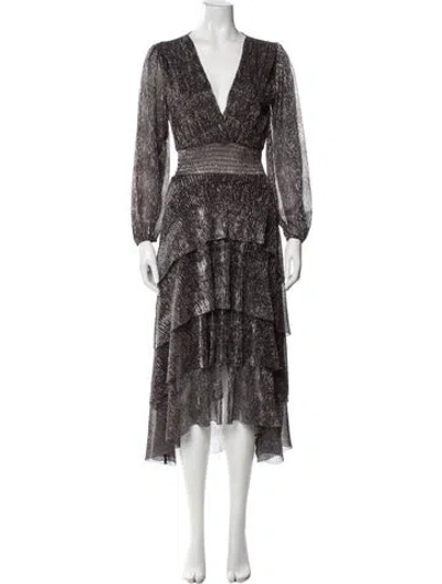 Pre-owned Maje Printed Long Dress