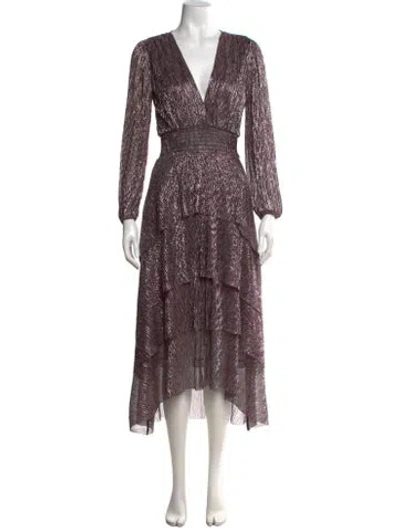 Pre-owned Maje Printed Midi Length Dress