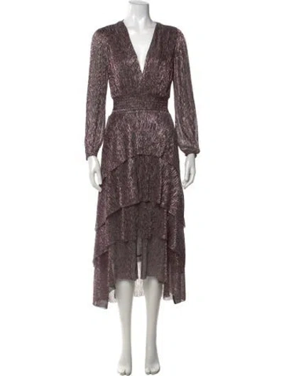 Pre-owned Maje Printed Midi Length Dress