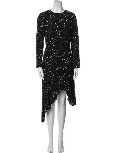 Pre-owned Maje Printed Midi Length Dress In Multi