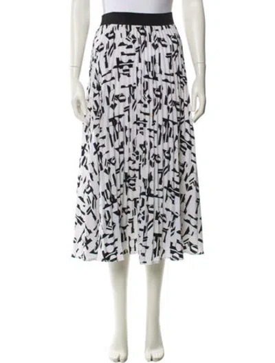 Pre-owned Maje Printed Midi Length Skirt In Blue