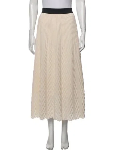 Pre-owned Maje Printed Midi Length Skirt In Neutrals