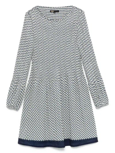 Maje Printed Mini Dress In Neutral