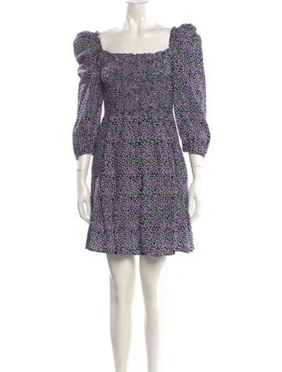 Pre-owned Maje Printed Mini Dress In Multi