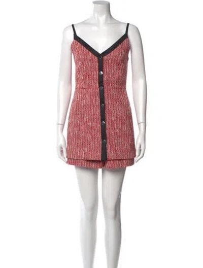 Pre-owned Maje Printed Mini Dress In Multi