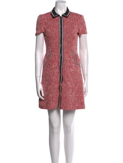 Pre-owned Maje Printed Mini Dress In Multi