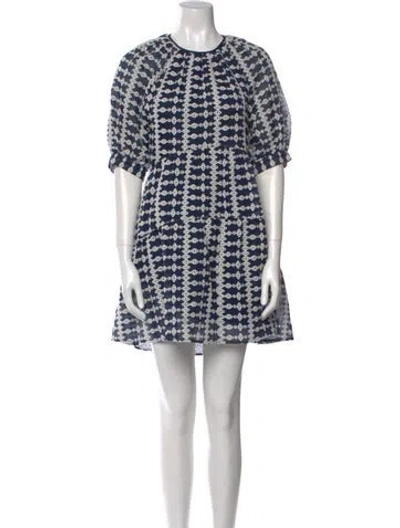 Pre-owned Maje Printed Mini Dress In Multi