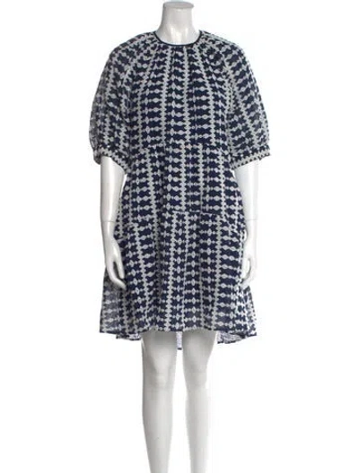 Pre-owned Maje Printed Mini Dress In Multi